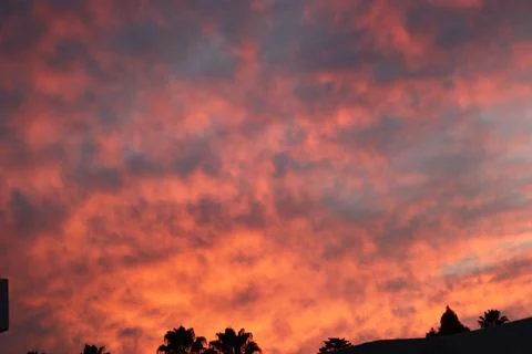 A warm sunset Foto stock