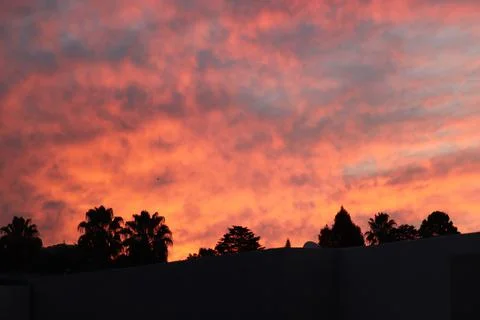 A warm sunset Foto stock