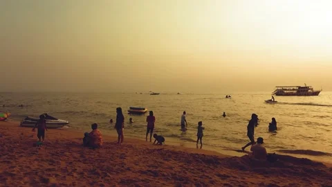 Warm Sunset - SLOWMOTION Stock Footage 148516646