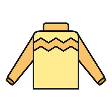 Warm sweater with zigzag pattern pullover clothing 스톡 일러스트