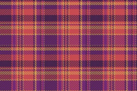 A warm textile surface with tartan checks and a tactile woven fabric finish.. Stock Illustration