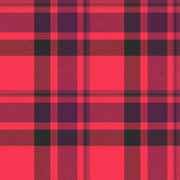Warm textile vector seamless, stripe background fabric plaid. Punk texture .. Stock Illustration