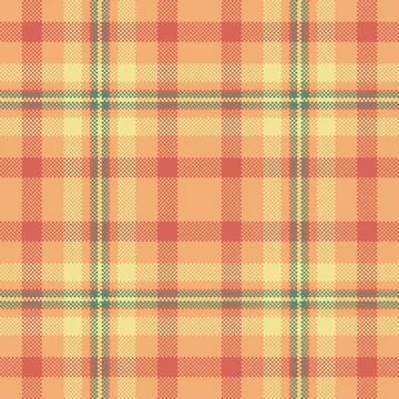 Warm, textured pixel art pattern reminiscent of vintage textiles. The earthto Stock Illustration