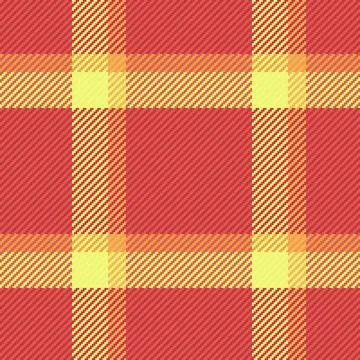 Warm, textured plaid pattern. Red, yellow  orange create a cozy, inviting v.. Stock Illustration