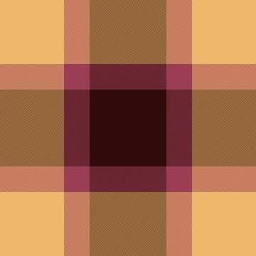 Warm, textured plaid pattern in shades of gold, brown, and burgundy. Great .. Stock Illustration