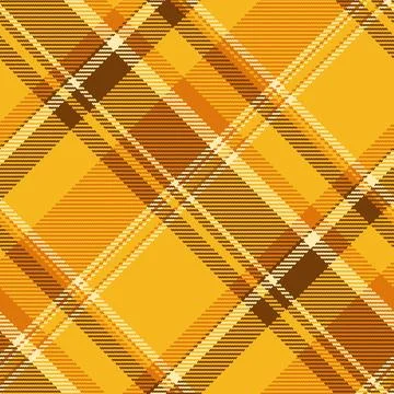Warm, textured plaid pattern in shades of gold, brown, and cream. Versatile f Stock Illustration