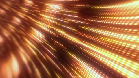 Warm-toned abstract light pattern with glowing orange and yellow dots, crea.. Foto stock