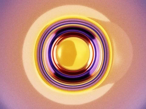 Warm toned circular pattern with rich color gradients Stock Illustration