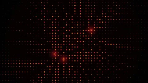 Warm-toned digital grid. Abstract tech seamless loop. Stock Footage 341422350