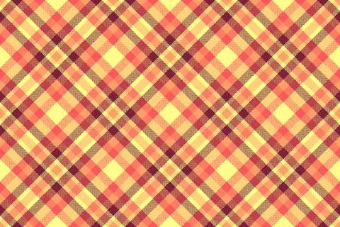 Warm toned plaid pattern with diagonal lines and squares.  Perfect for backgr Stock Illustration