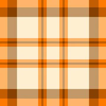 Warm-toned plaid pattern in orange and beige.  Perfect for fall or autumnal d Stock Illustration