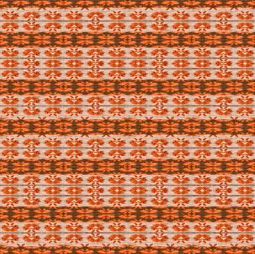Warm Tones Ethnic Textile Pattern Stock Illustration