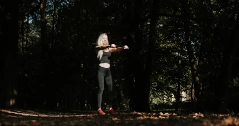 Warm Up before training. jogging in stadium close up Stock Footage 139877815