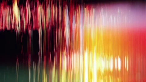 Warm Vertical Digital Light Distortion Glitch Background Video stock 328293665