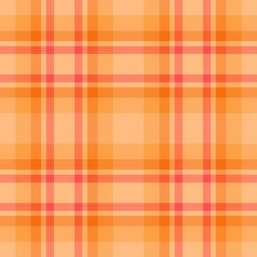 Warm, vibrant orange plaid pattern. Perfect for textile design, website backg 스톡 일러스트