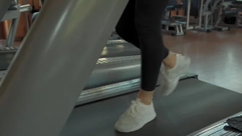 Warm Up Walk On The Treadmill Details Stock Footage 280307637
