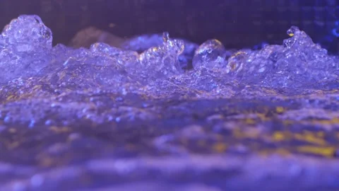 Warm water in a jacuzzi pool in a resort luxury hotel . Slow Motion Vidéo 132583554