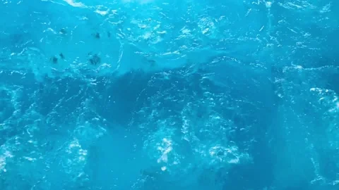 Warm water in a jacuzzi pool in a resort luxury hotel . Strong water pressure in Stock-Footage 208338116