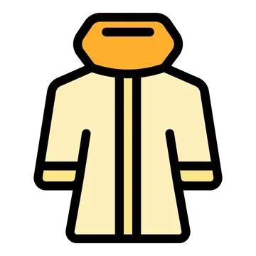 Warm winter coat protecting from cold weather Stock Illustration
