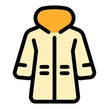 Warm winter coat protecting from cold weather Stock Illustration