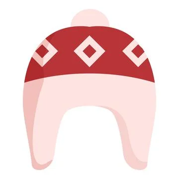Warm winter hat protecting from cold weather Stock Illustration