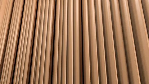 Warm Wooden Column Texture Abstract Background 3d render. Stock-Illustration