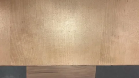 Warm Wooden Restaurant Table with Stool Detail Видео 333223168