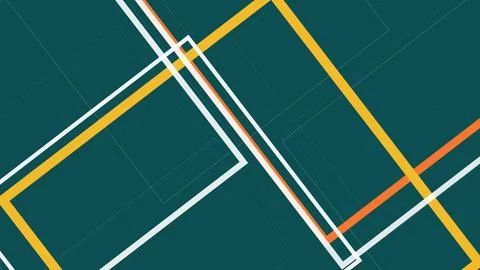 Warm yellow and orange rectangular strokes intersect with pale accents over.. Ilustração Stock
