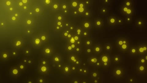 Warm Yellow Bokeh Lights Sparkling on Dark Background Video stock 322085698
