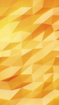 Warm yellow low poly geometric background with faceted shapes, ideal for mo.. 스톡 일러스트