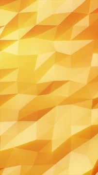Warm yellow low poly geometric background with faceted shapes, ideal for mo.. Stock Illustration