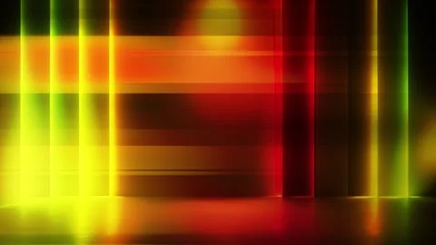Warm Yellow Orange Abstract Light Streaks Stock Footage 312883445