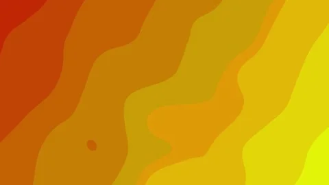 Warm Yellow Orange Gradient Contour Animation Video stock 313969067