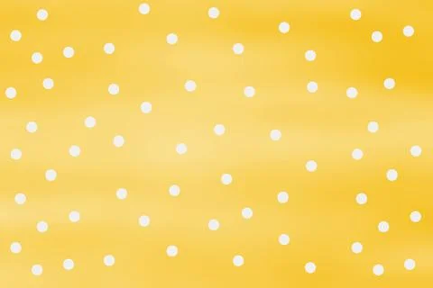 Warm Yellow Polka Dot Pattern With Bright Gradient Easter Abstract Background Stock Illustration