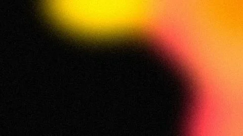 Warm yellow red orange fluid waves, glowing noisy gradient background, perf.. Stock Illustration
