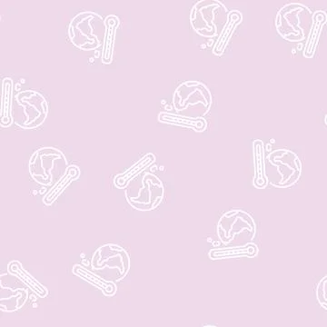 Warming effect line seamless pattern Illustrazione stock