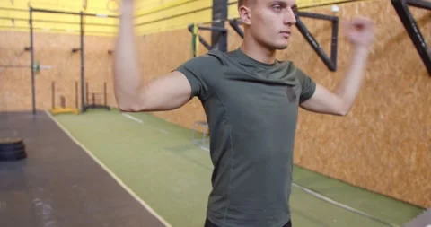 Warming up exercise Stock Footage 160160676