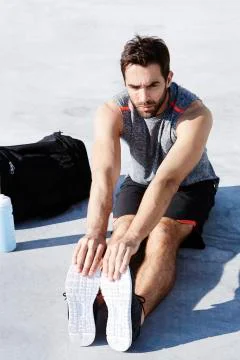 Warming up before exercise Stock Photos