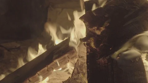 Warming By The Fire7 Stock Footage 92415722