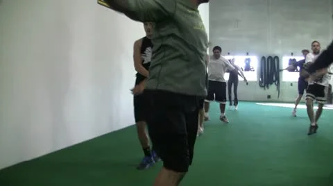 Warming Up At GYM Stock Footage 14066008