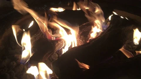 Warming Hand Over Fire Flames 스톡 동영상 104267091