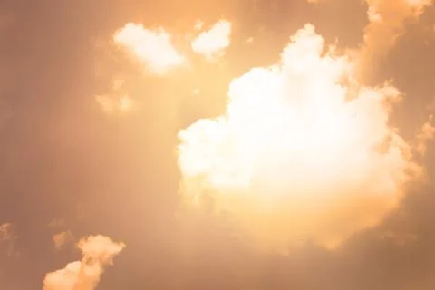 Warming sky with clouds Stock Photos