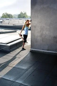 Warming up before training Stock Photos