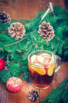 Warming winter drink Stock Photos