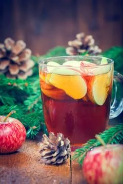 Warming winter drink Foto stock