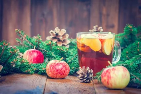 Warming winter drink Stock Photos