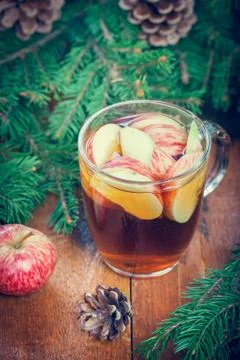 Warming winter drink Foto stock