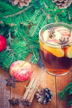 Warming winter drink Stock Photos