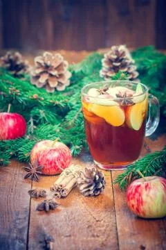 Warming winter drink Stock Photos