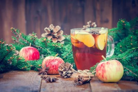 Warming winter drink Stock Photos
